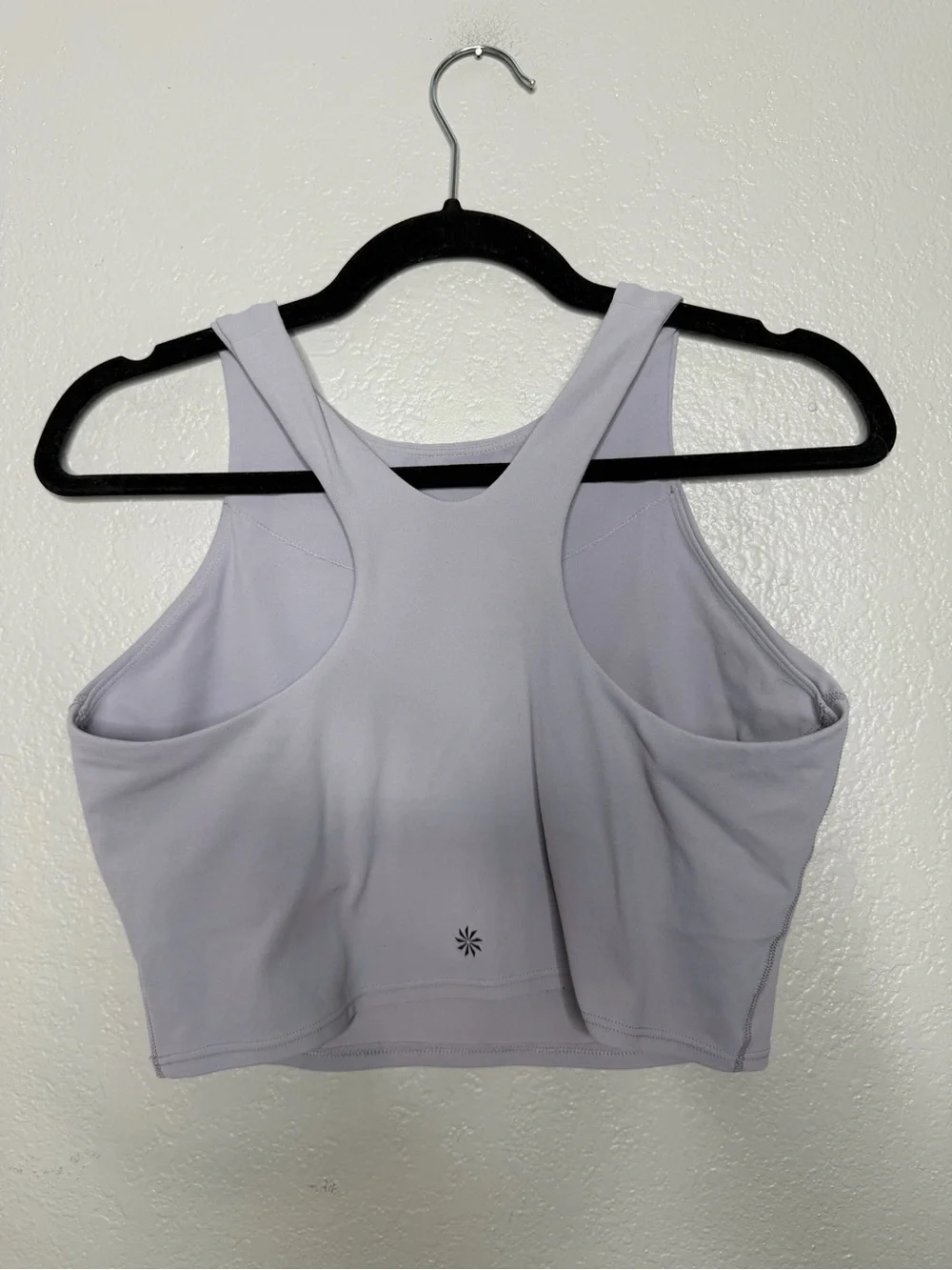 Athleta Conscious Crop Bra A-C Top, Smoky Lavender, Size Medium